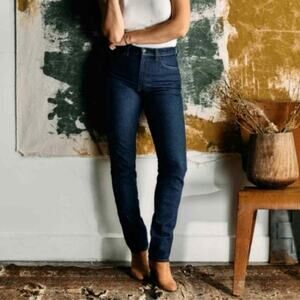 Imogene + Willie Dark Indigo Wash High Rise Slim Leg Elizabeth Jeans 32